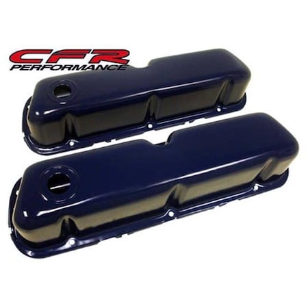 Cfr Performance CFR HZ-9237-PBL 1962-85 Ford Small Block 260-289-302-351W Steel Valve Covers - Blue HZ-9237-PBL